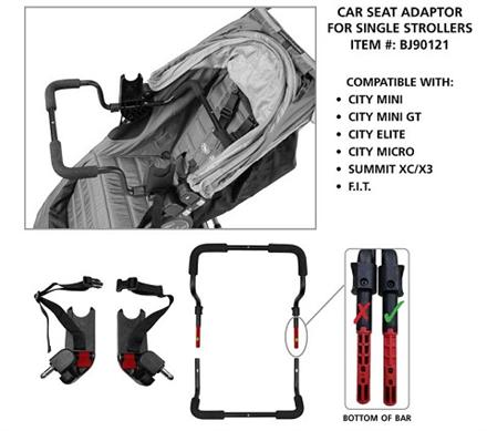 Recall, Baby Jogger Car Seat Adaptors - KidTrail Pick