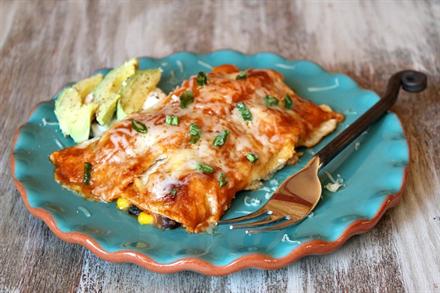 Easy Vegetable Enchiladas - KidTrail Recipe